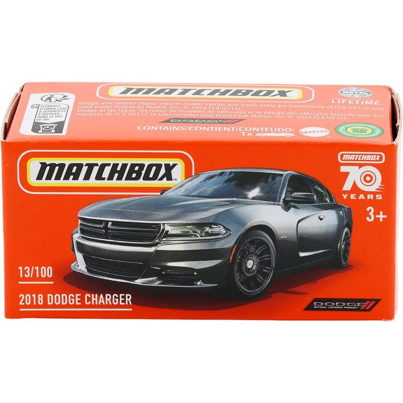 2018 Dodge Charger - Svart - Power Grab - Matchbox