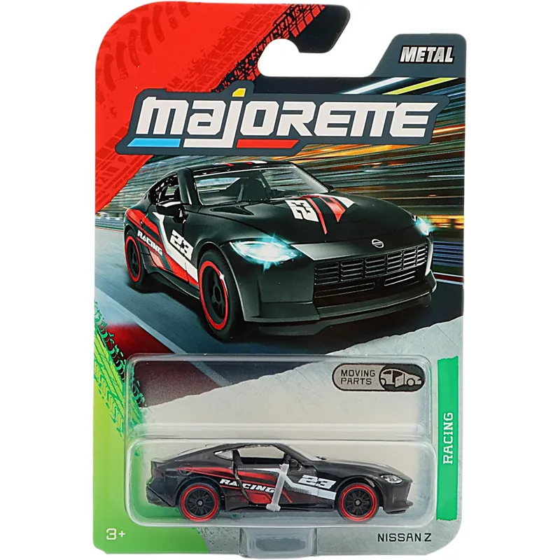 Nissan Z - Svart - Racing Premium Cars - Majorette - 7 cm