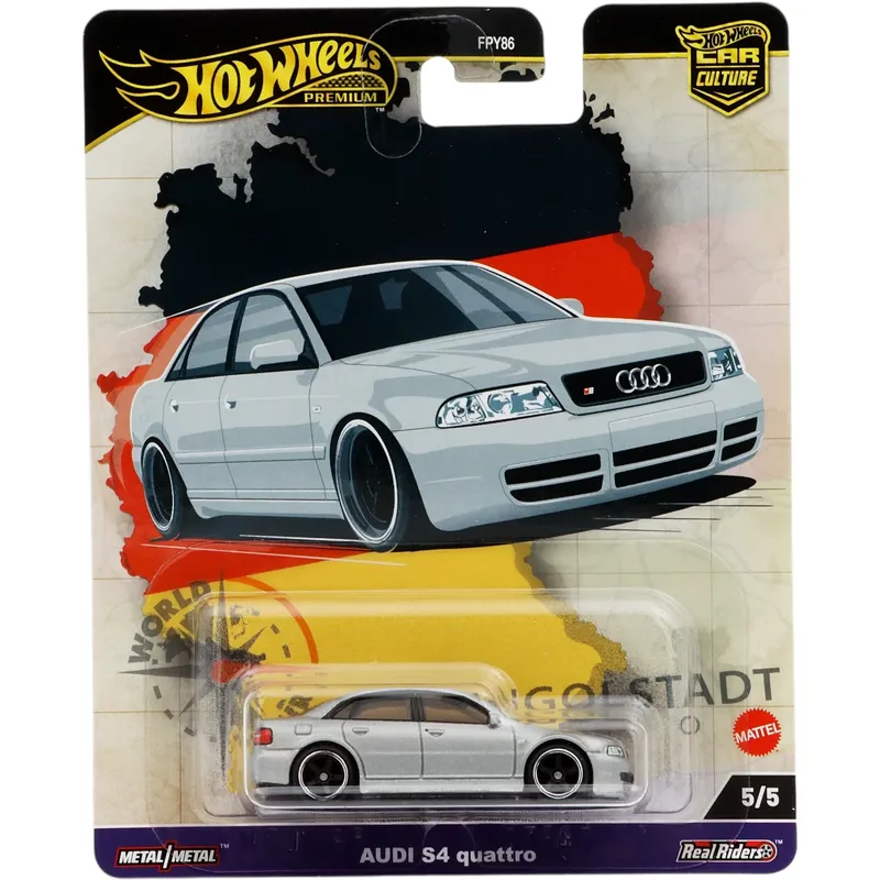 Audi S4 Quattro - Silver - World Tour - Hot Wheels