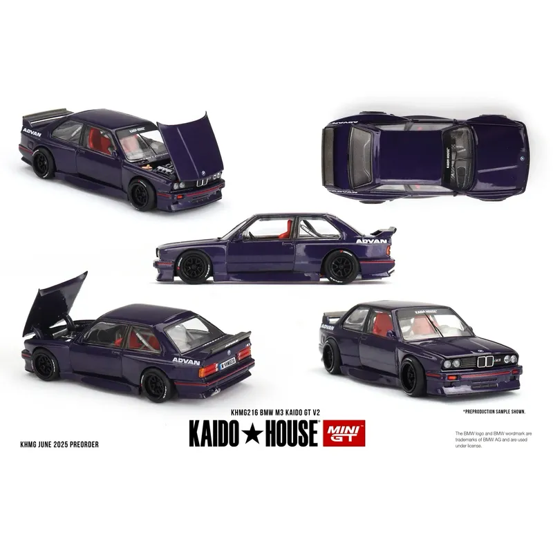 BMW M3 (E30) Kaido GT V2 - Lilla - Kaido House 216 - Mini GT