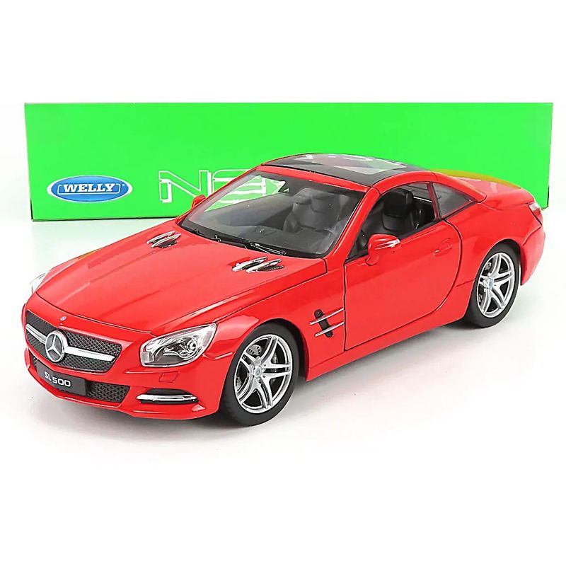 2012 Mercedes-Benz SL 500 - Röd - Welly - 1:24