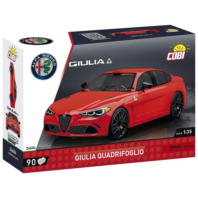Alfa Romeo Giulia Quadrifoglio - Röd - 24604 - COBI - 1:35
