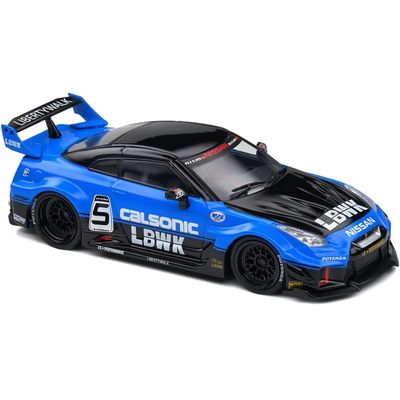 Nissan GT-R (R35) - Liberty Walk - Blå - Solido - 1:43