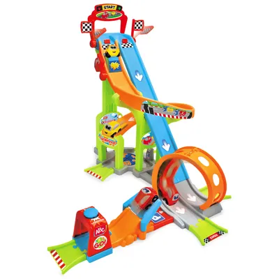 Jays Jump N Fun Tower - Lekset med två bilar - ABC