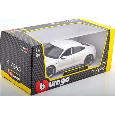 Porsche Taycan Turbo S - 2020 - Vit - Bburago - 1:24