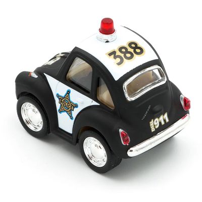 Volkswagen - Polisbil - Mini Beetle Rescue - Kinsfun - 5 cm