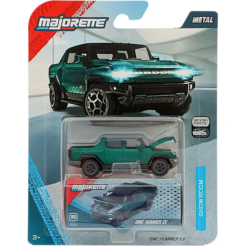 GMC Hummer EV - Grön - Showroom Deluxe Cars - Majorette - 7 cm