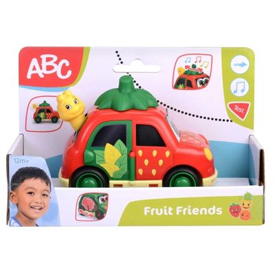 Jordgubbe - Leksaksbil från 1 år - Fruit Friends - ABC