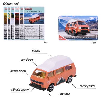 Volkswagen T3 - Orange - VW The Originals - Majorette