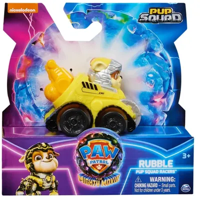 Rubble - Pup Squad Racers - PAW Patrol - 6 cm