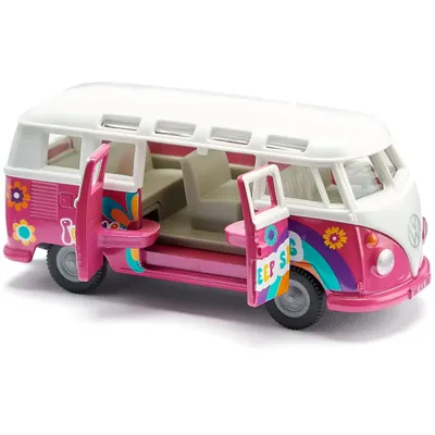 Volkswagen T1 Samba - Rosa - Siku - 9 cm