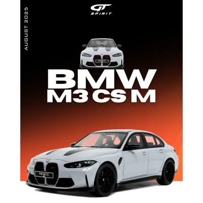 BMW M3 CS M - 2024 - Grå metallak - GT Spirit - 1:18