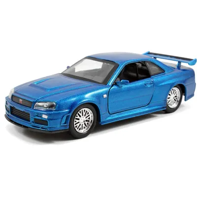 Brian's Nissan Skyline GT-R (R34) - Blå - Jada Toys - 1:32