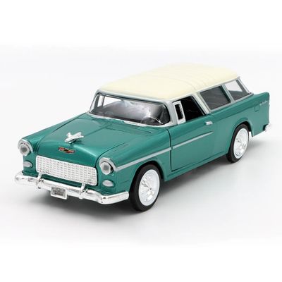 1955 Chevy Bel Air Nomad - Grön och Beige - Motormax - 1:24