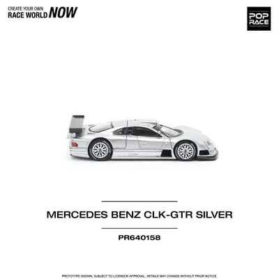 Mercedes-Benz CLK-GTR - Silver - 158 - Pop Race