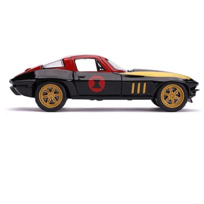 Black Widow & 1966 Chevy Corvette - Avengers - Jada - 1:24