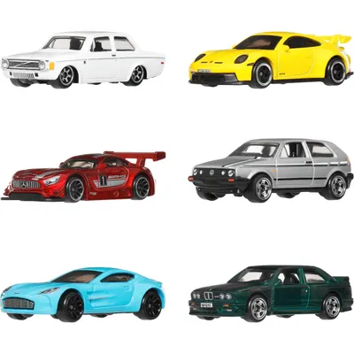 European Car Culture Themed Multipack med Volvo 142 - Hot Wheels