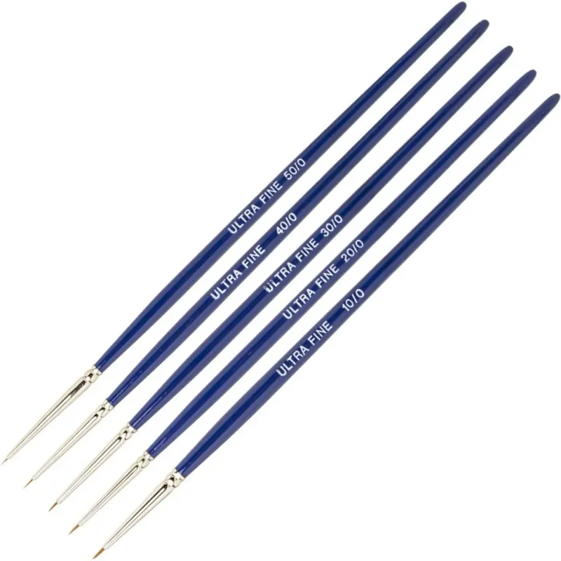 Ultra-Fine Detail Brush Set - 5 Penslar - PPB2202/S - Model Craft