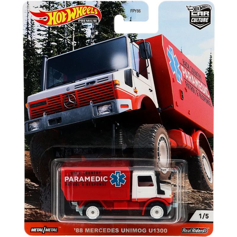 88 Mercedes Unimog U1300 - Wild Terrain - Hot Wheels