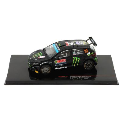 SKADAD VITRIN - Hyundai i20 N - O.Solberg / E.Edmondson - Ixo Models - 1:43