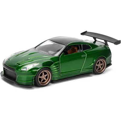 2009 Nissan GT-R (R35) Ben Sopra - Grön - Pink Slips - Jada - 13 cm
