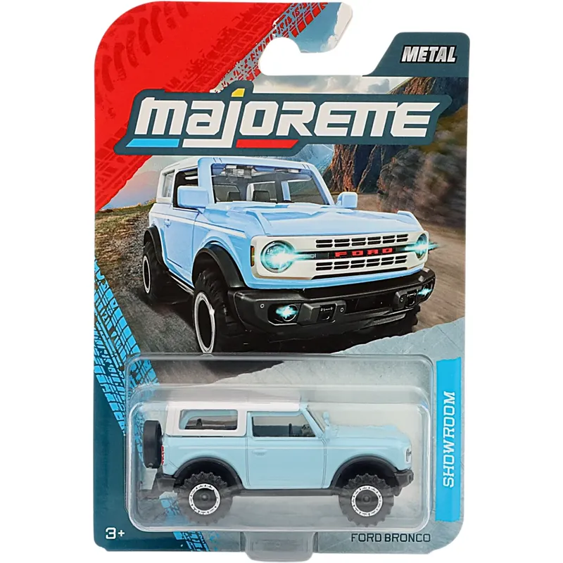 Ford Bronco - Ljusblå - Showroom Premium Cars - Majorette - 7 cm