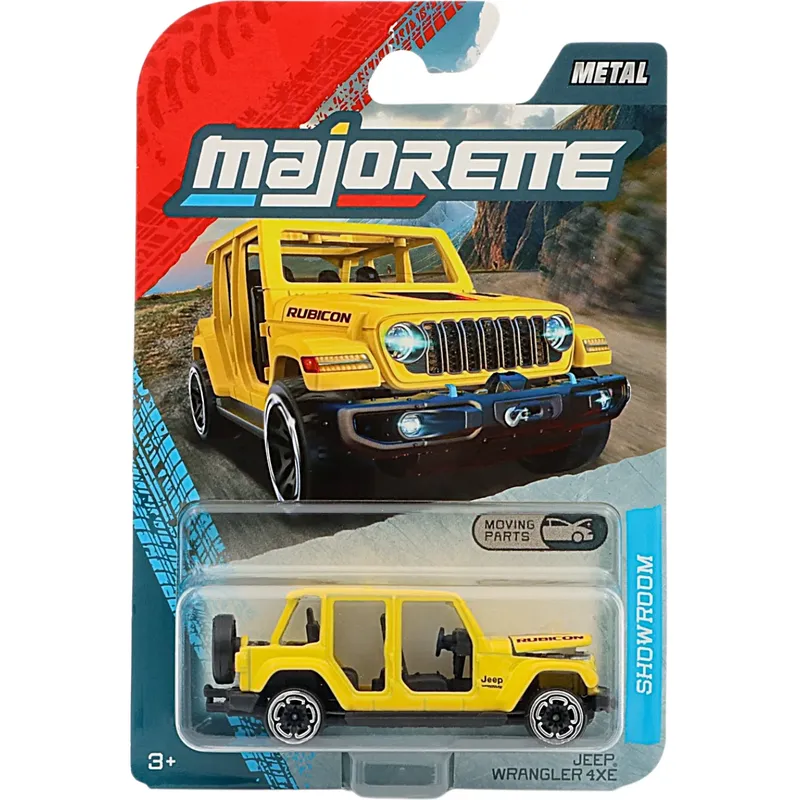 Jeep Wrangler 4XE - Gul - Showroom Premium Cars - Majorette - 7 cm