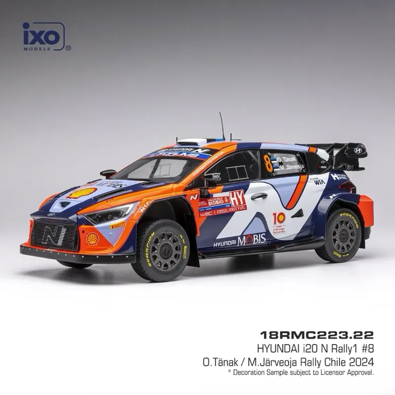 Hyundai i20 N Rally1 - 2024 - Tänak / Järveoja - Ixo Models - 1:18