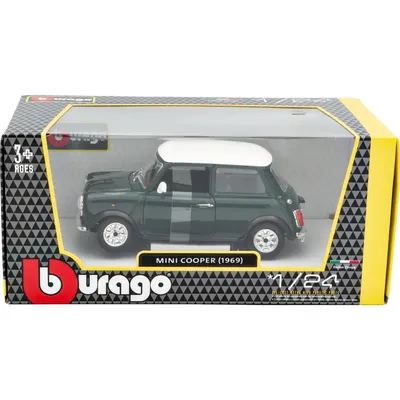 Mini Cooper - 1969 - Grön - Bburago - 1:24