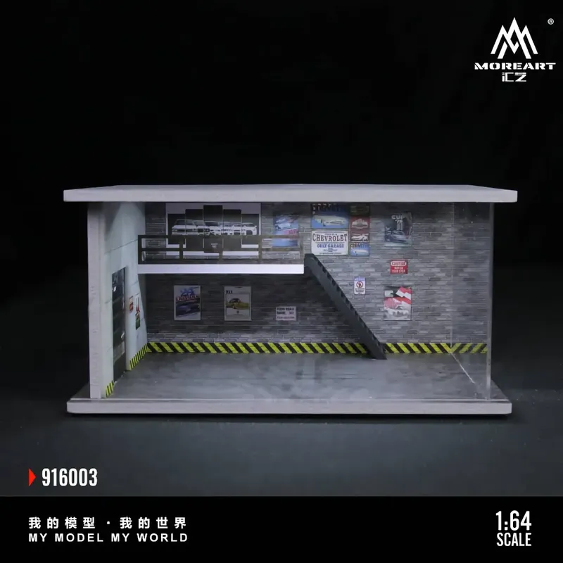 B-Workshop Parking Garage - LED-belysning - 1:64