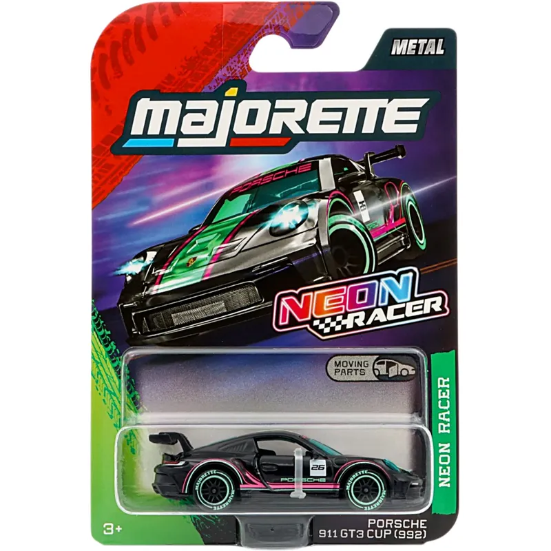 Porsche 911 GT3 CUP (992) - Neon Racer Premium Cars - Majorette - 7 cm