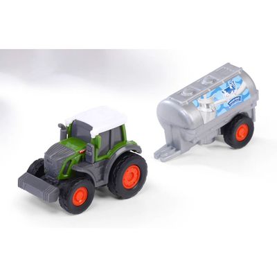 Traktor med mjölkvagn - Fendt Micro Farmer - Dickie Toys