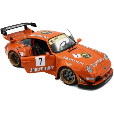 Porsche 911 (993) - RWB bodykit och Jägermeister Livery - Solido 1:18