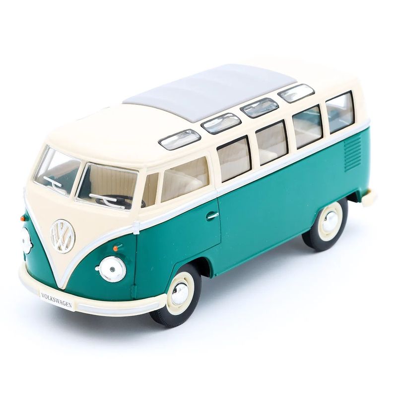 1962 Volkswagen Classical Bus T1 - Grön - Kinsmart - 1:24