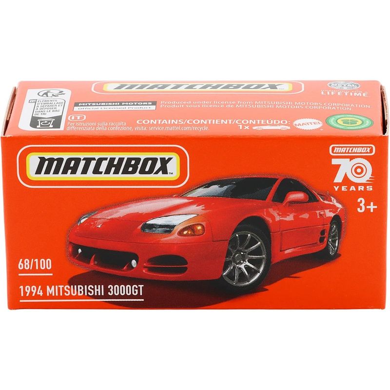 1994 Mitsubishi 3000GT - Röd - Power Grab - Matchbox