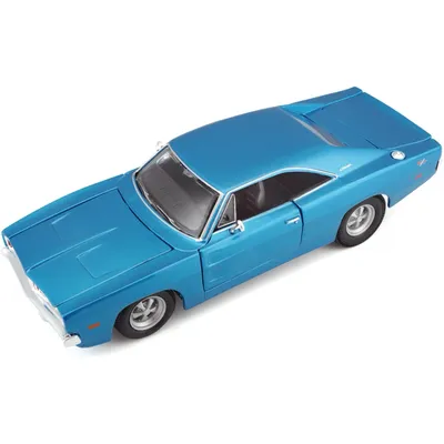1969 Dodge Charger R/T - Blå - Maisto - 1:25
