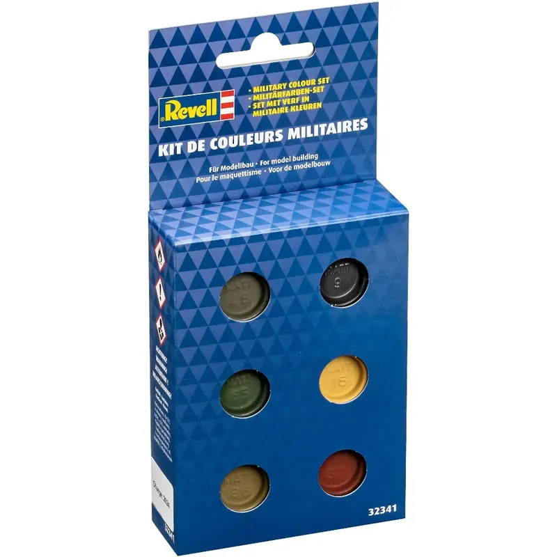 Military Color Set 2 - 6 farver - Emaljemaling - 32341 - Revell
