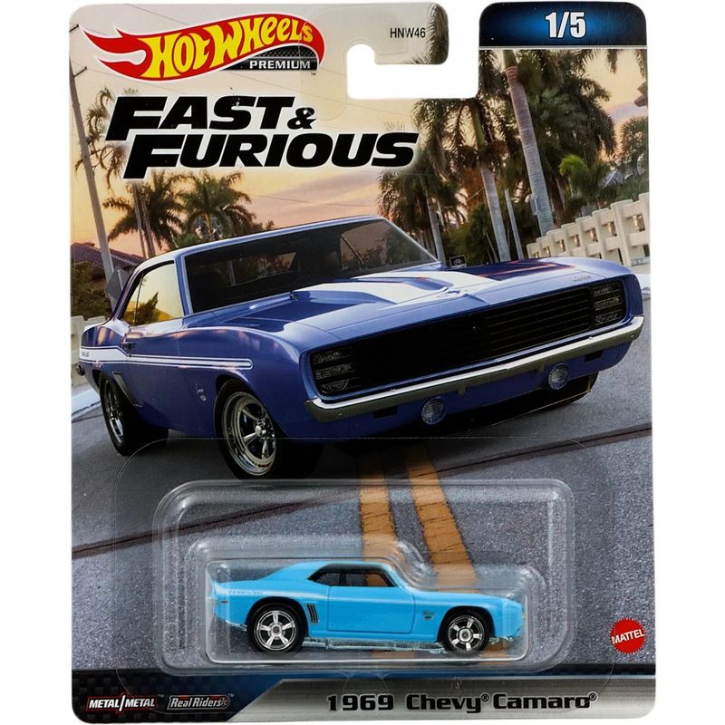 1969 Chevy Camaro - Fast & Furious - Blå - Hot Wheels