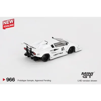 Lamborghini Countach LB-WORKS - Vit - 966 - Mini GT - 1:64