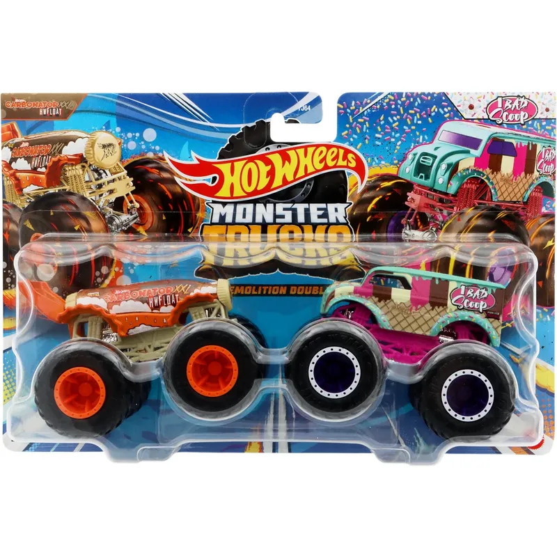 Carbonator XXL vs. 1 Bad Cop - Monster Trucks - Hot Wheels