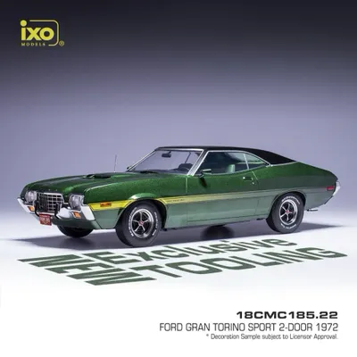Ford Gran Torino Sport - 1972 - Grøn - Ixo Models - 1:18