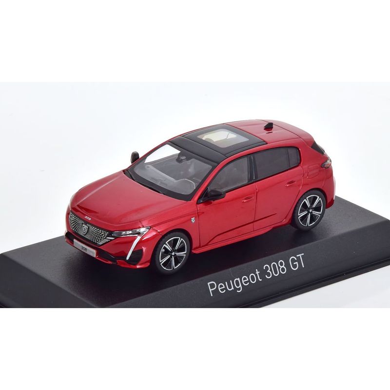 Peugeot 308 GT 2021 - Röd - Norev - 1:43