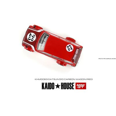 Datsun 510 Wagon - Röd - Kaido House - 063 - Mini GT - 1:64
