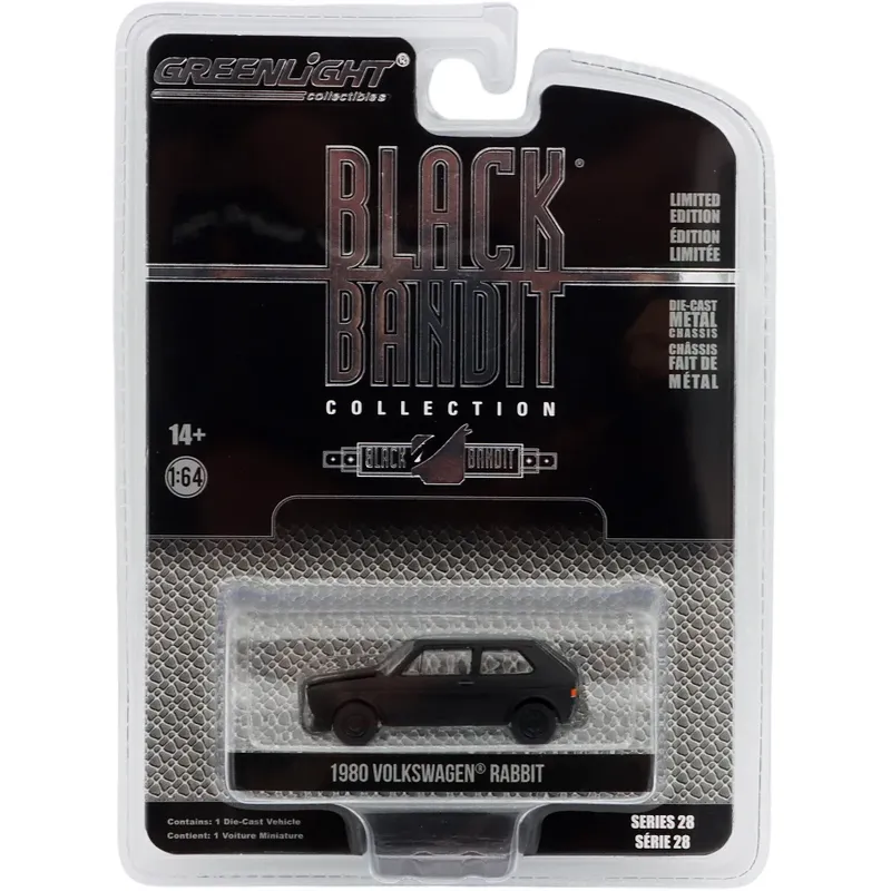 1980 Volkswagen Rabbit - Black Bandit - GreenLight - 1:64