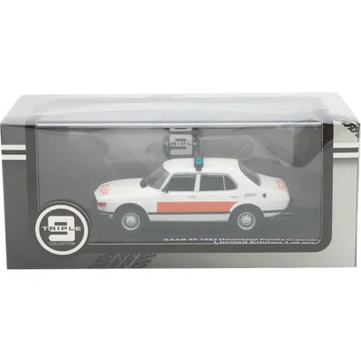 Saab 99 - 1983 - Hollandsk politibil - Hvid - Triple9 - 1:43