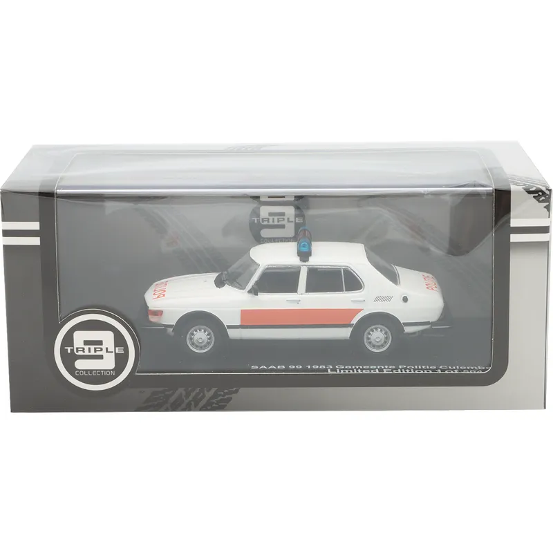Saab 99 - 1983 - Hollandsk politibil - Hvid - Triple9 - 1:43