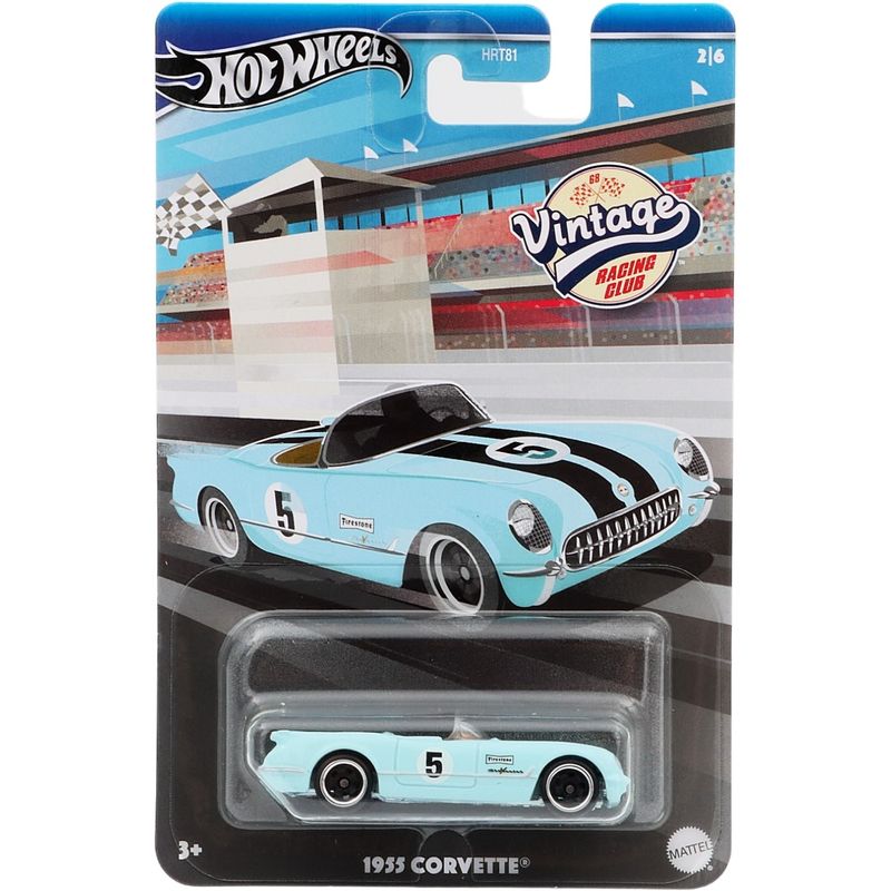 1955 Corvette - Ljusblå - Vintage Racing Club - Hot Wheels