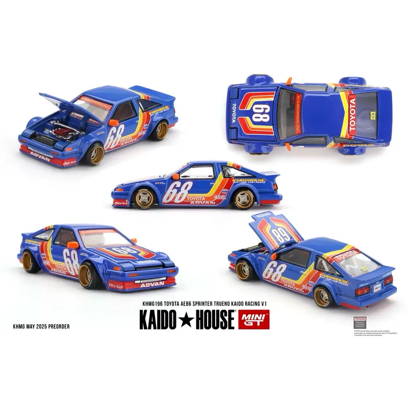 Toyota AE86 Sprinter Trueno Kaido Racing V1 - Kaido House 196 - Mini GT