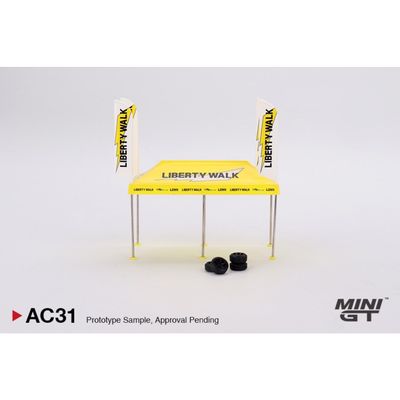 Paddock Service Tent Set - LB Racing - AC31 - Mini GT - 1:64