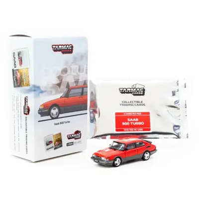 Saab 900 Turbo - Röd - Tarmac Works - 1:64